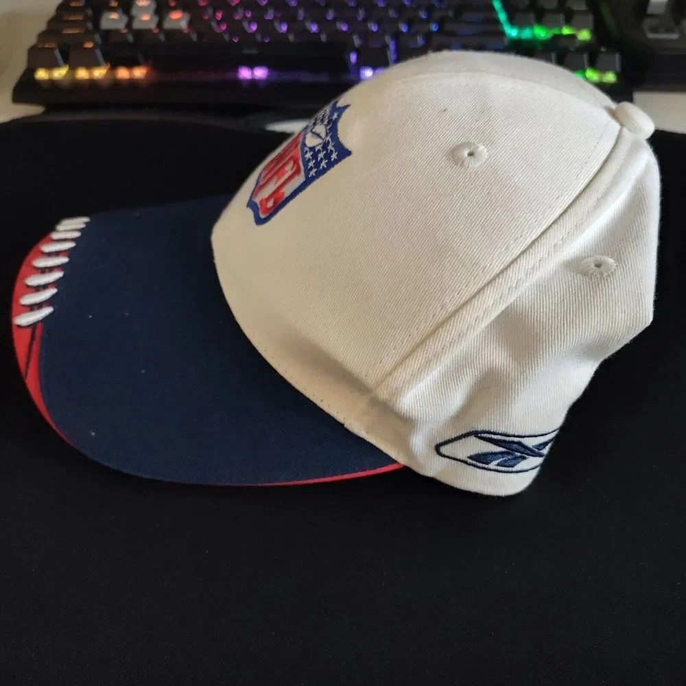 Vintage Reebok Motorola NFL‎ Logo Self Fastener Hat